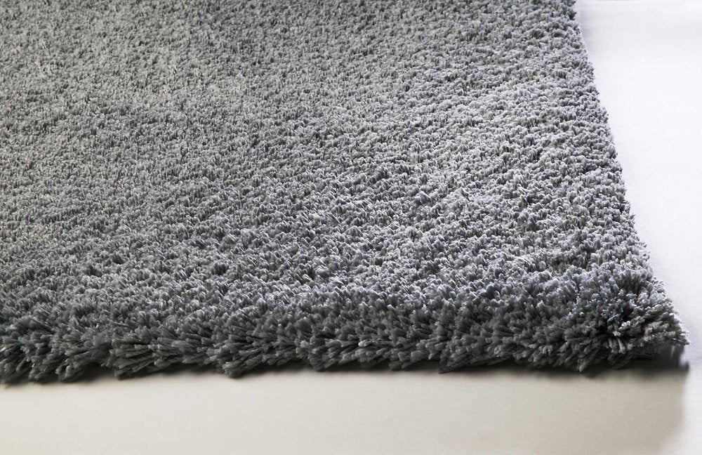 8' Gray Hand Woven Round Rug