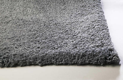 8' Gray Hand Woven Round Rug