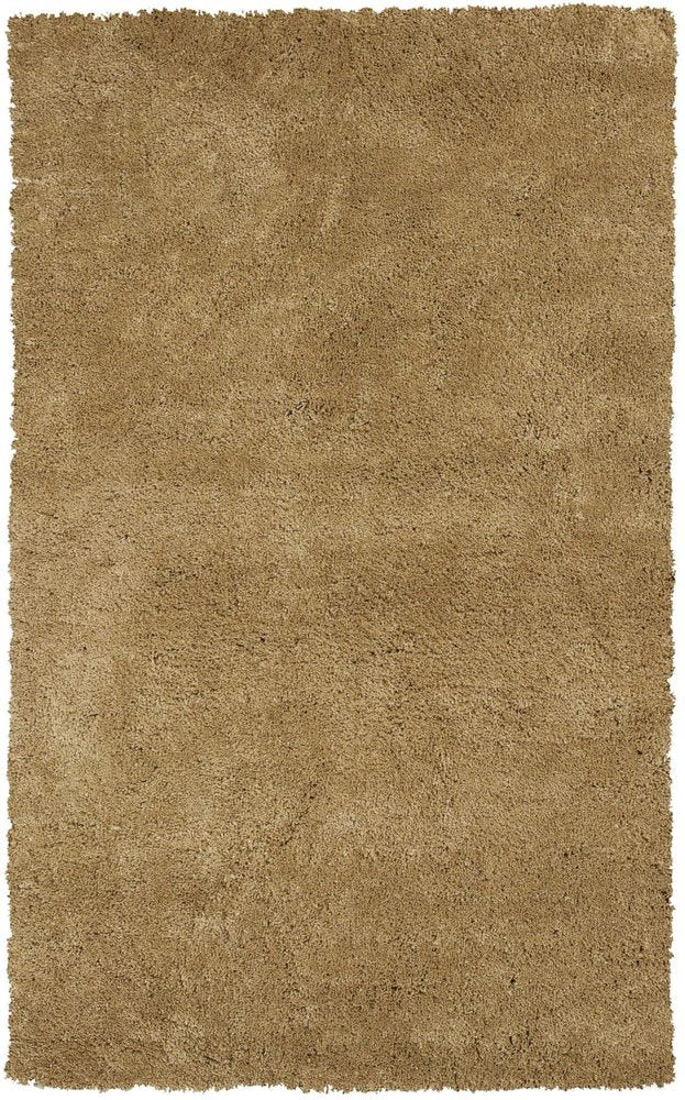 6' Gold Hand Woven Round Rug