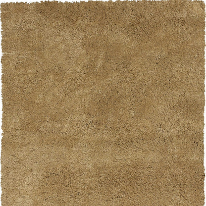 8' Round  Polyester Gold Area Rug