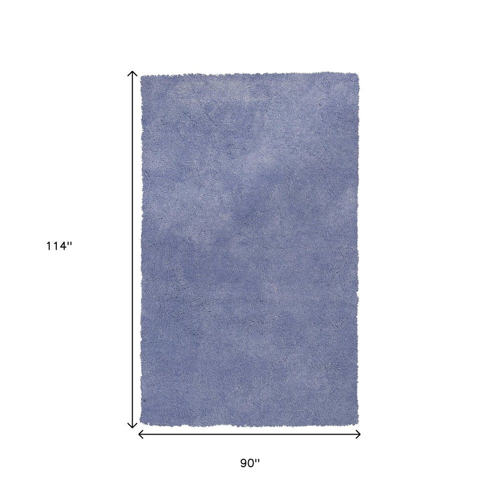 5' X 7' Purple Shag Hand Woven Area Rug