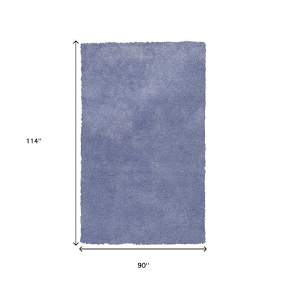 5' X 7' Purple Shag Hand Woven Area Rug