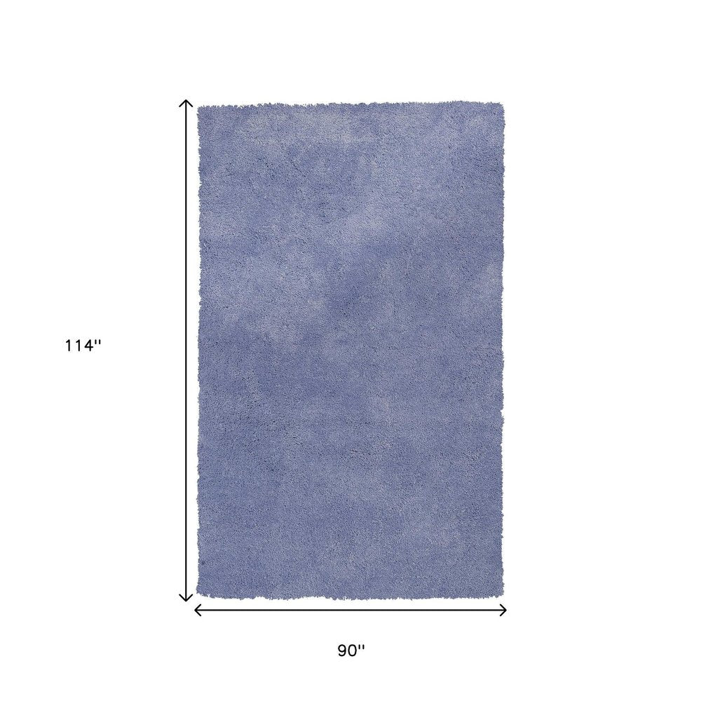 5' X 7' Purple Shag Hand Woven Area Rug