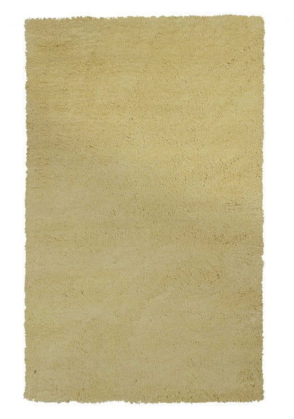 6' Canary Yellow Hand Woven Round Rug