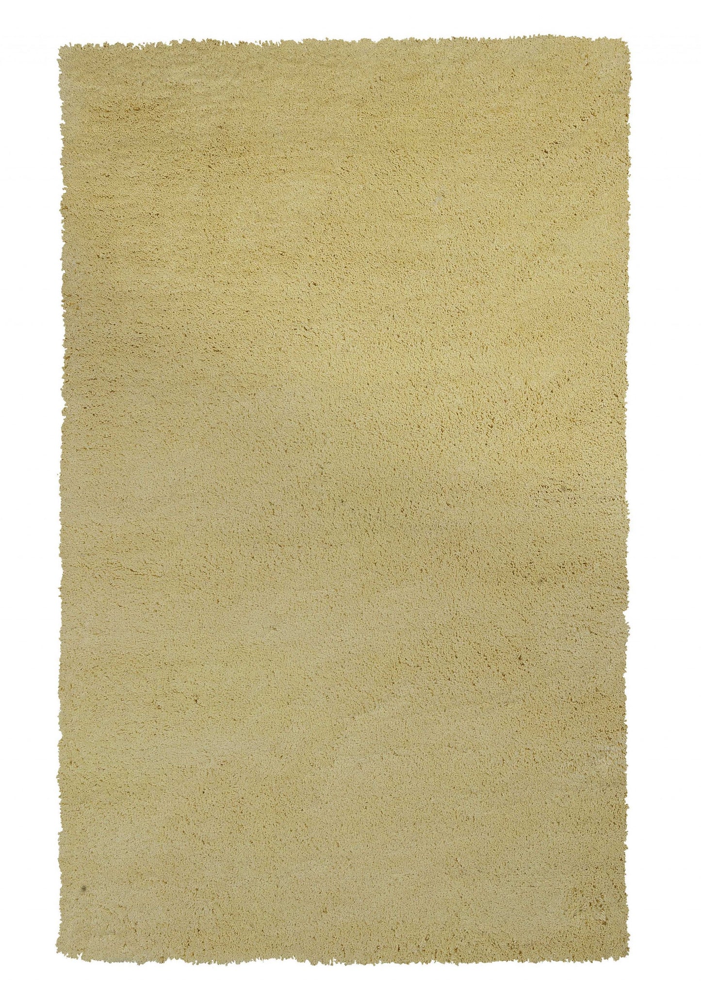 6' Canary Yellow Hand Woven Round Rug