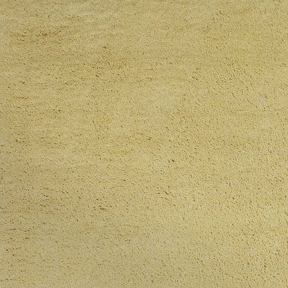 6' Canary Yellow Hand Woven Round Rug