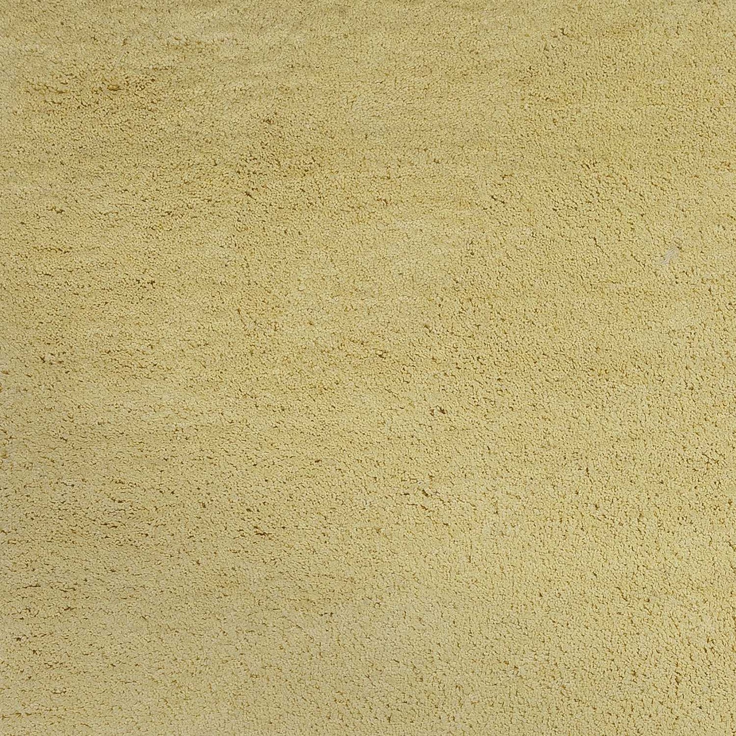 6' Canary Yellow Hand Woven Round Rug