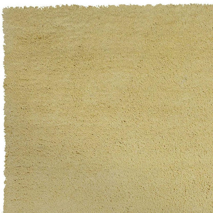 6' Canary Yellow Hand Woven Round Rug