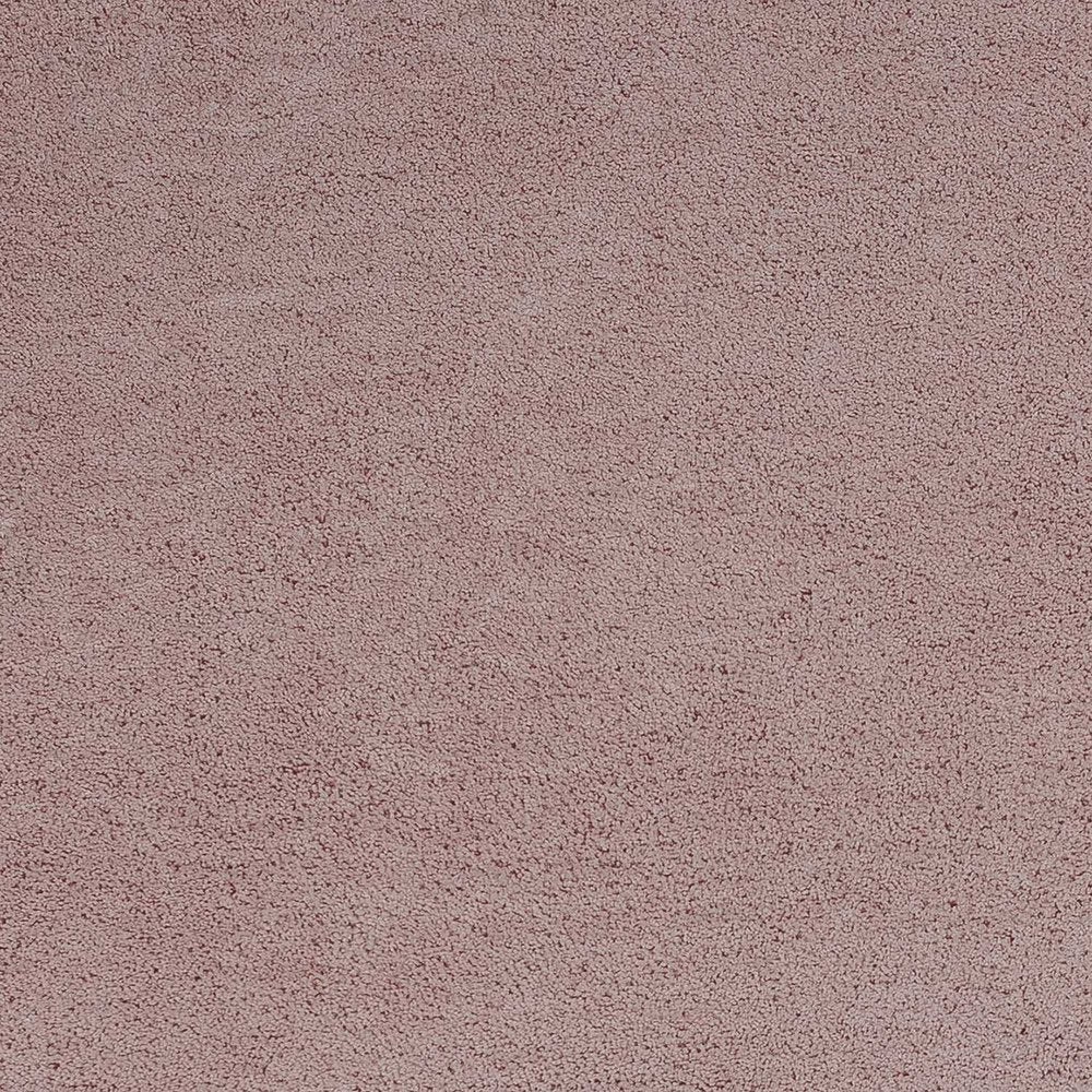 6' Pink Shag Hand Woven Round Rug