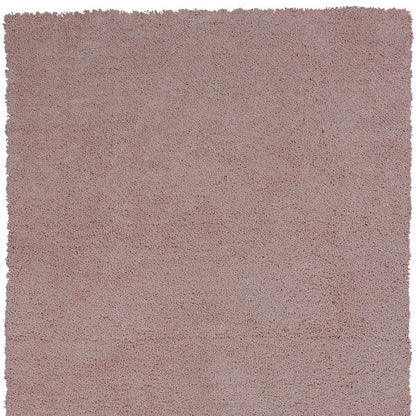 6' Pink Shag Hand Woven Round Rug