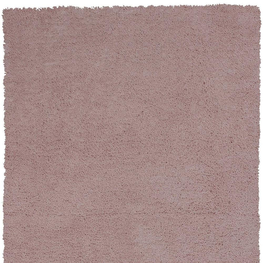 5' X 7' Pink Shag Hand Woven Area Rug