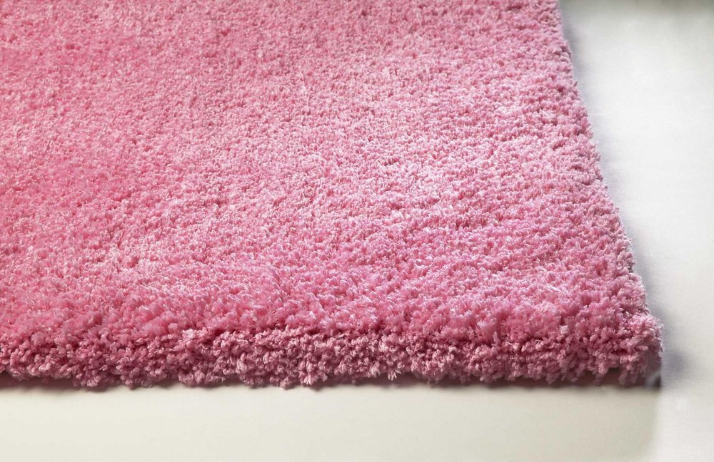 8' Hot Pink Hand Woven Round Rug