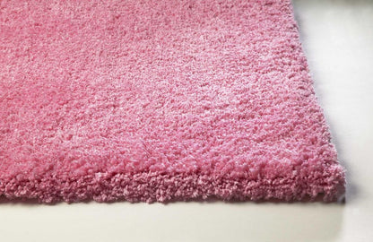 8' Hot Pink Hand Woven Round Rug