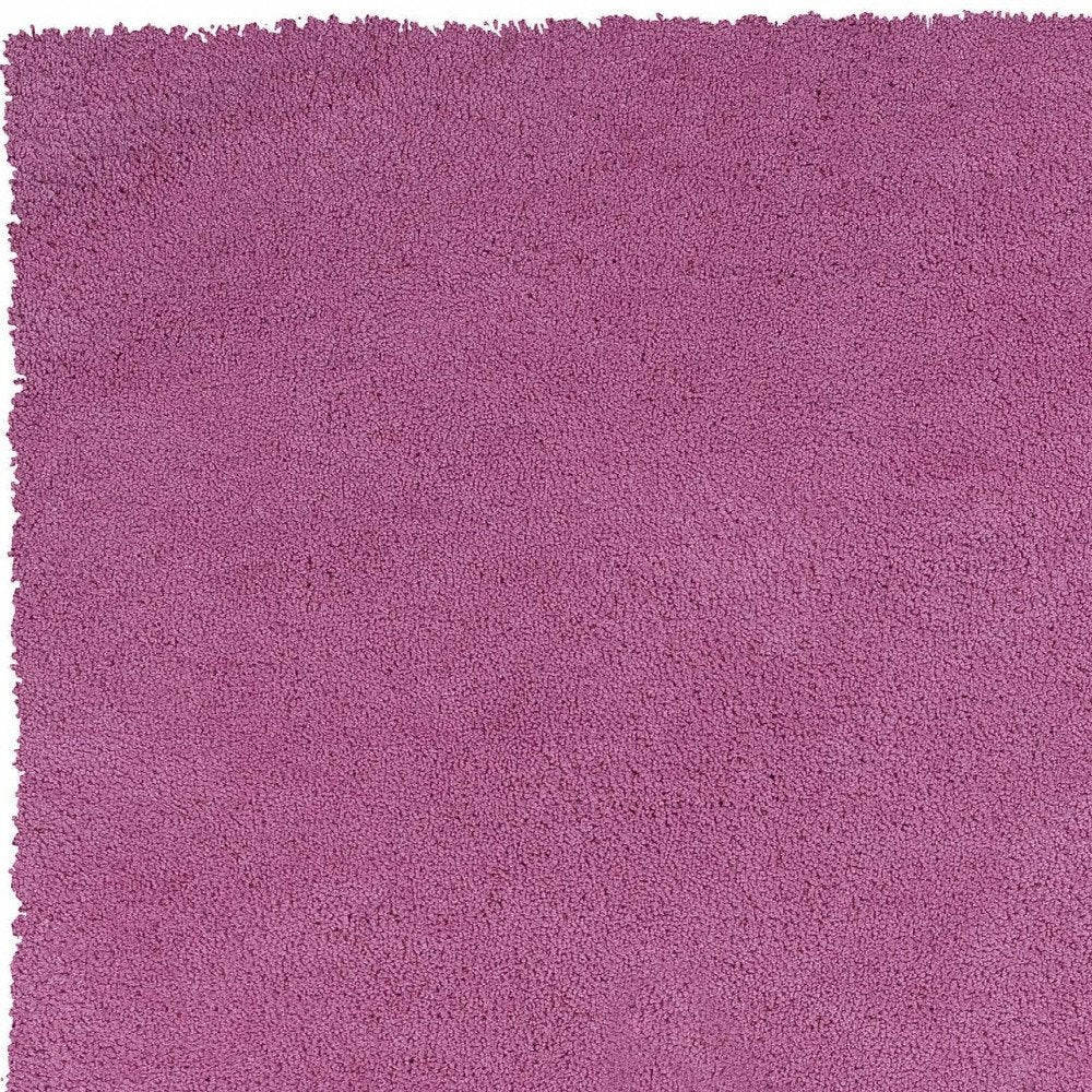 9' X 13' Polyester Hot Pink Area Rug