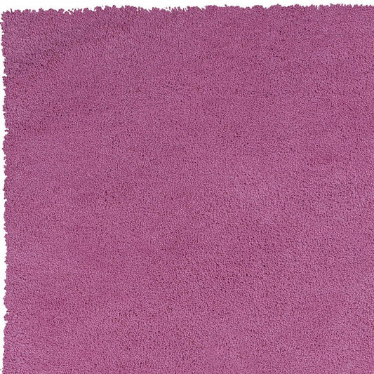 9' X 13' Polyester Hot Pink Area Rug