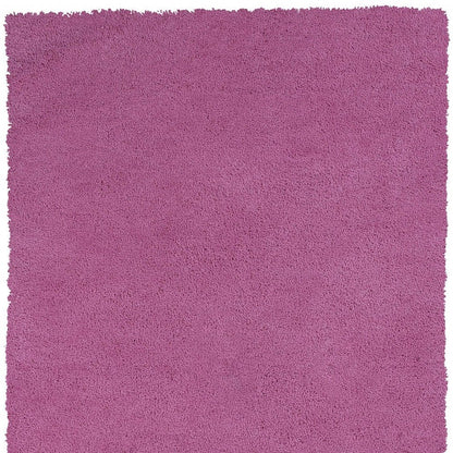 9' X 13' Polyester Hot Pink Area Rug