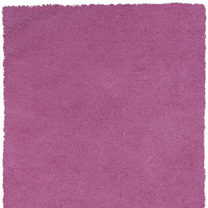 9' X 13' Polyester Hot Pink Area Rug