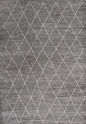 8' X 11' Gray And Ivory Geometric Area Rug