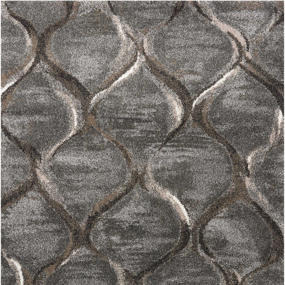 7' X 10' Polypropylene Charcoal Area Rug