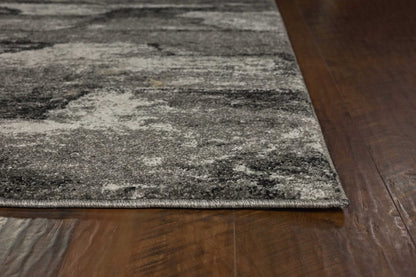 5' X 8' Gray Abstract Area Rug