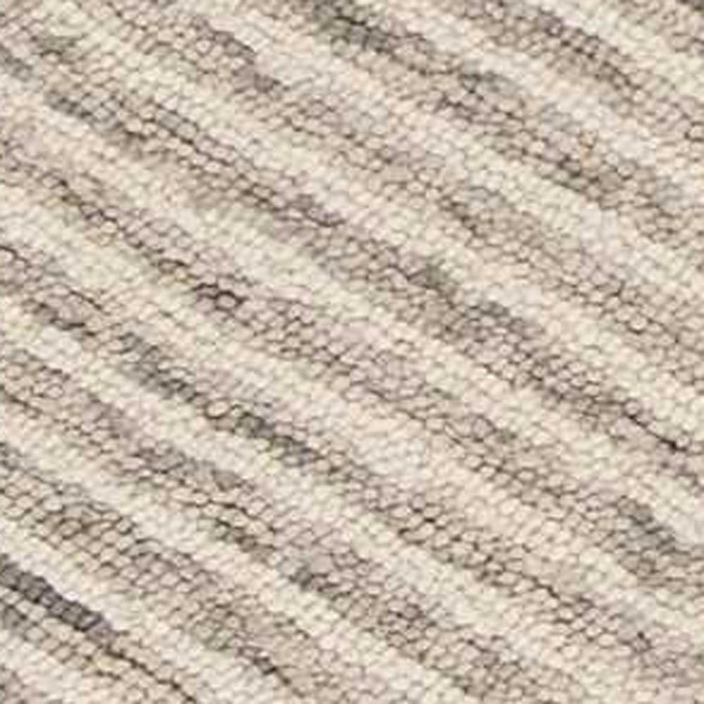 9' X 12' Sand Beige Wool Geometric Hand Tufted Area Rug