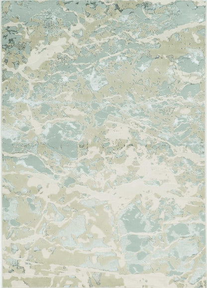 9' X 13' Sand Gray And Beige Abstract Area Rug