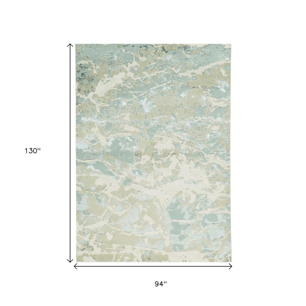 9' X 13' Sand Gray And Beige Abstract Area Rug