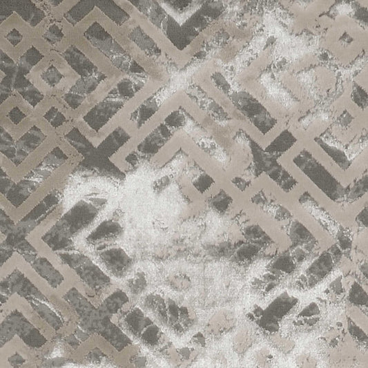 10' X 13' Sand And Light Blue Geometric Area Rug