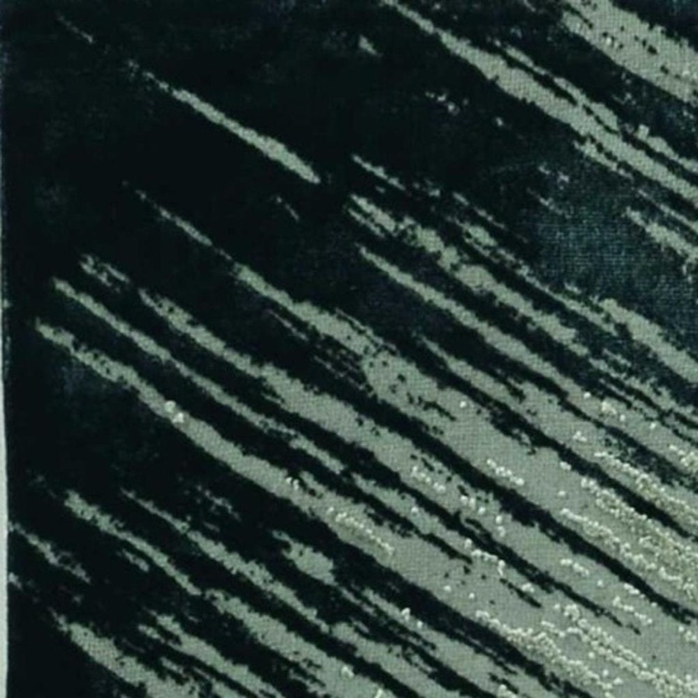 9' X 13' Silver And Gray Abstract Area Rug