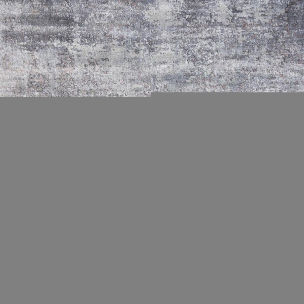 8' X 10' Slate Gray And Dark Gray Abstract Hand Loomed Area Rug
