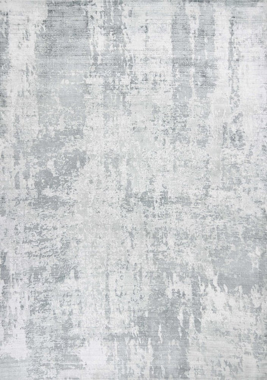 9' X 12' Dark Gray And Light Gray Abstract Hand Loomed Area Rug
