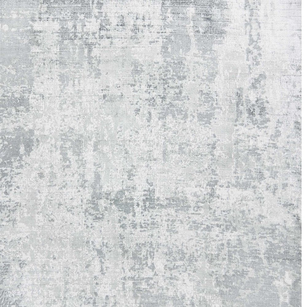 3' X 5' Dark Gray And Light Gray Abstract Hand Loomed Area Rug