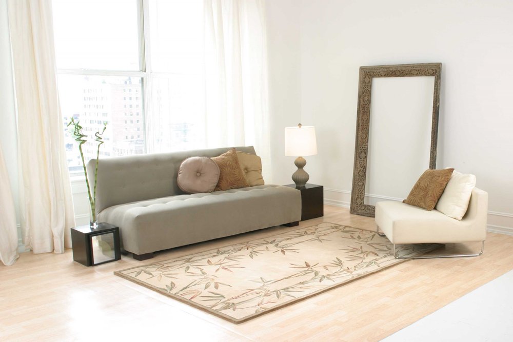 5' X 8' Ivory Green And Brown Wool Botanical Leaves Hand Tufted Area Rug