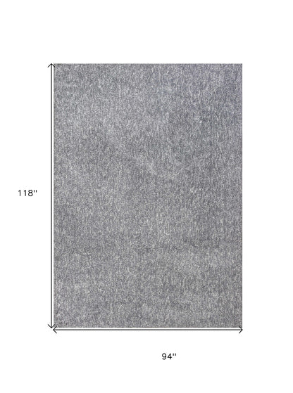 7' X 9'  Polypropylene Grey Area Rug