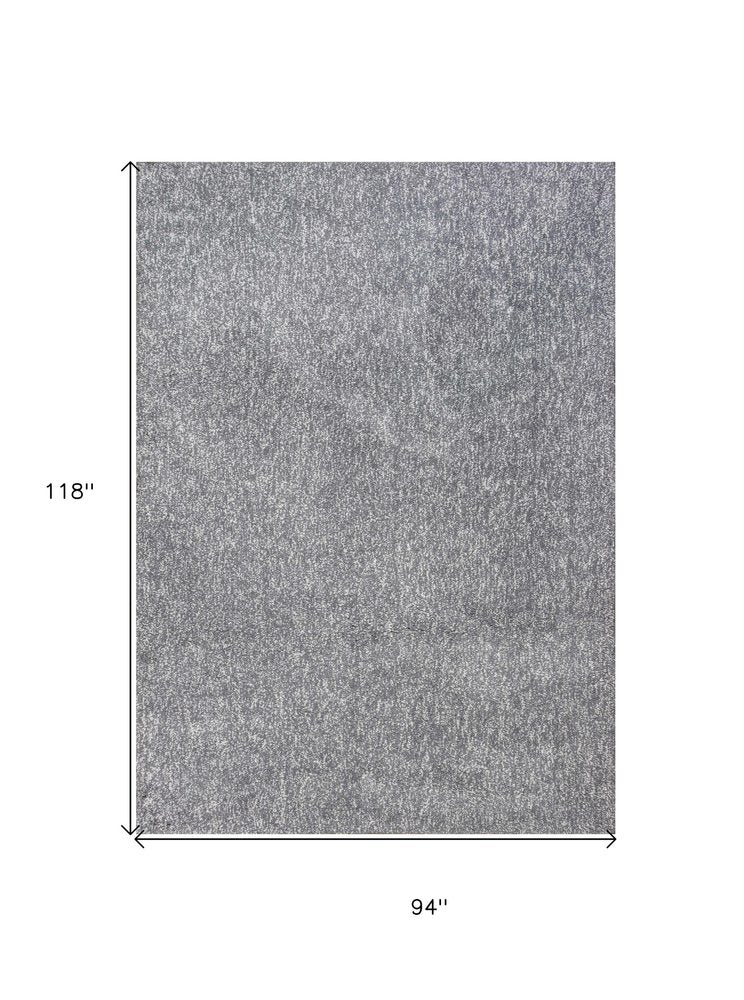 5' X 8' Gray And Light Gray Floral Medallion Area Rug