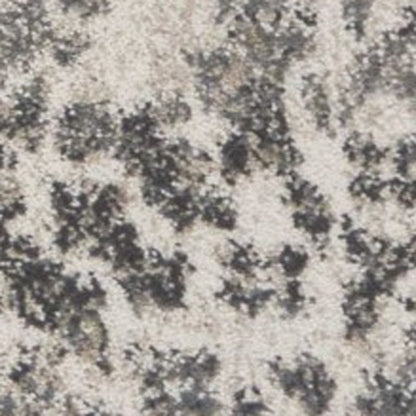 5' X 8' Ivory And Brown Floral Medallion Area Rug