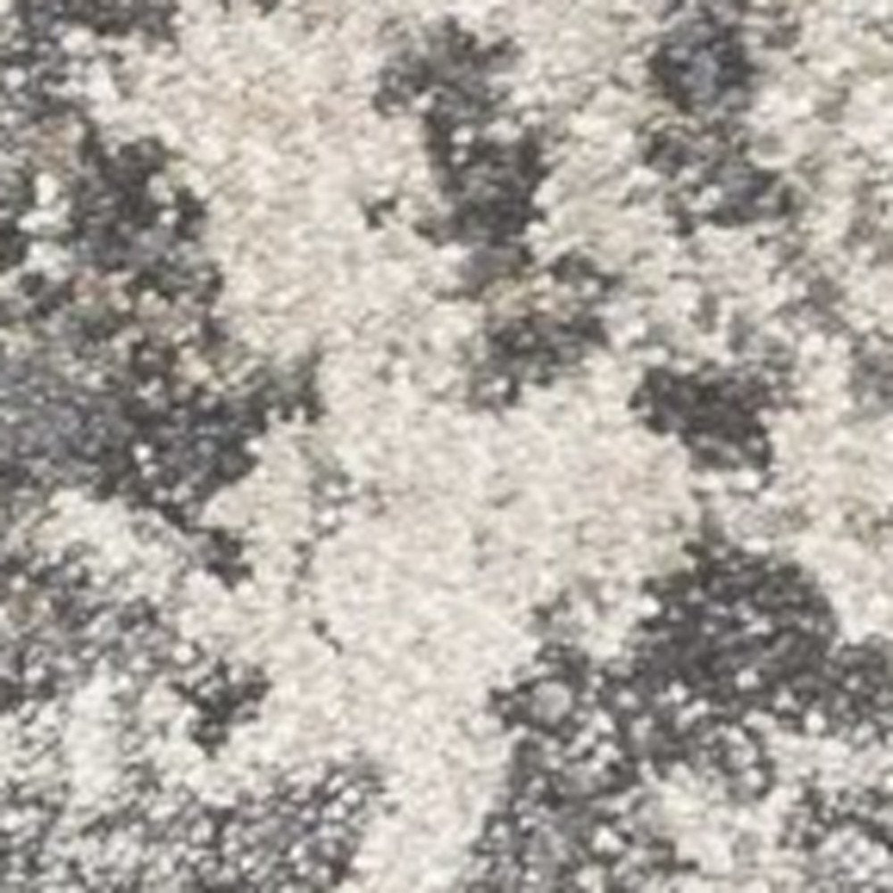 5' X 8' Gray And Tan Abstract Area Rug