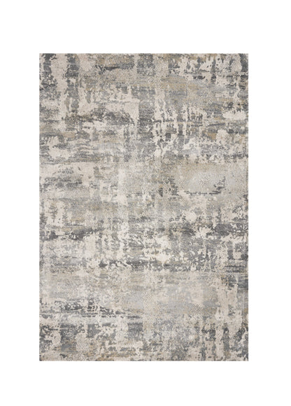 5' X 8' Natural Abstract Brushstrokes Indoor Area Rug