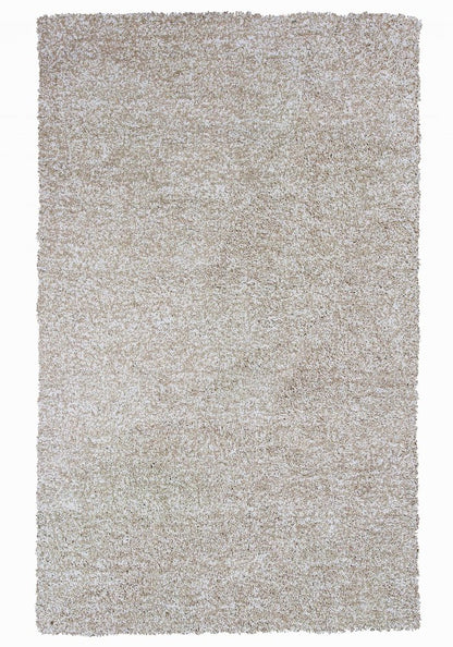 8' Ivory Hand Woven Round Rug