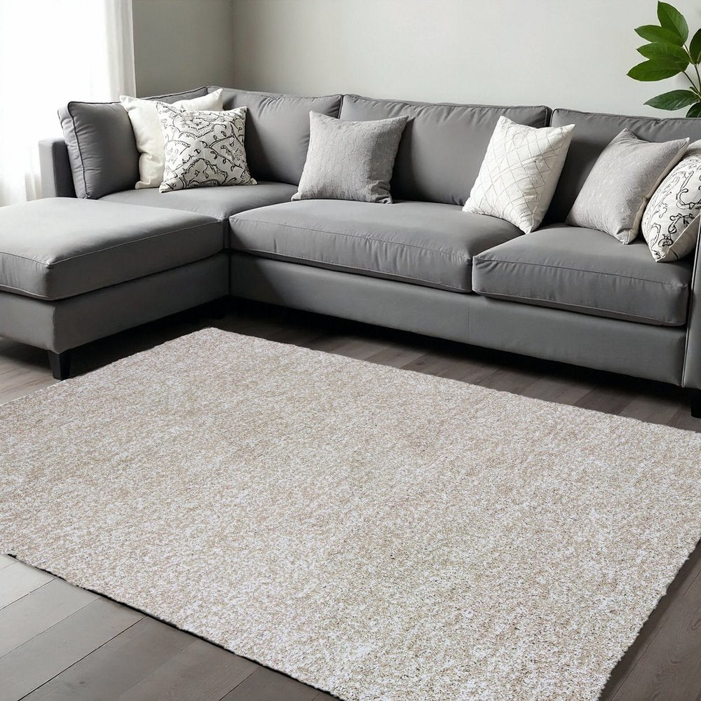 8' Ivory Hand Woven Round Rug