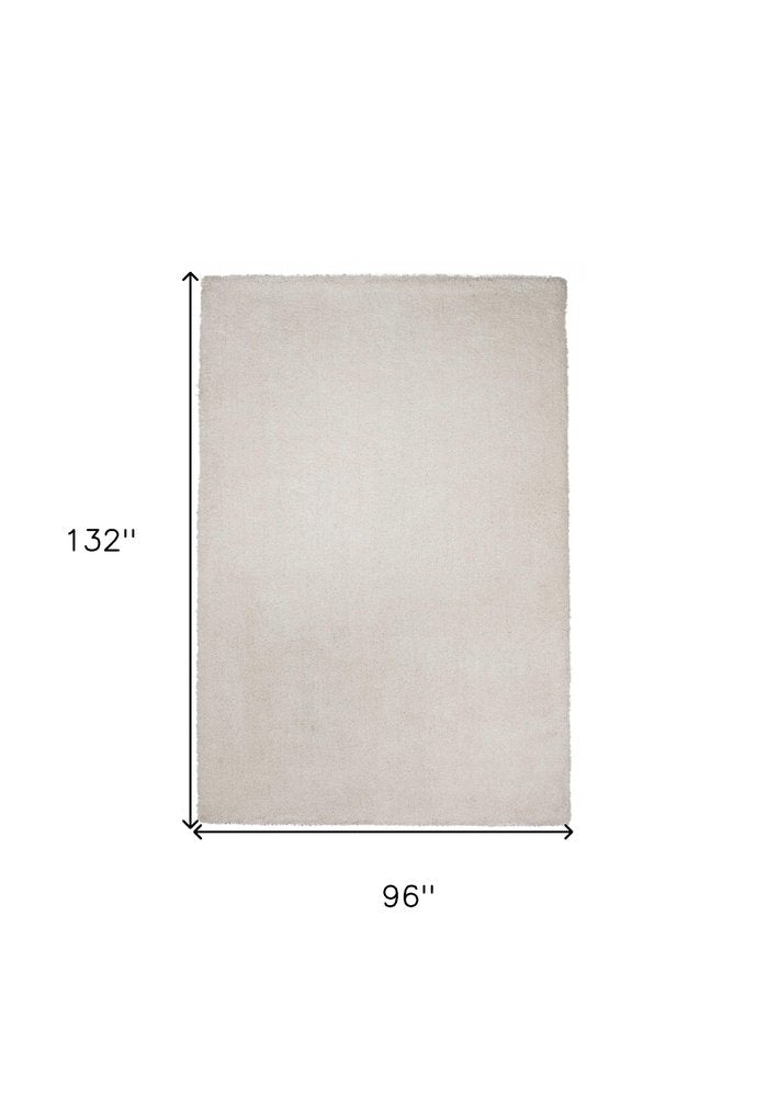 8' Ivory Hand Woven Round Rug