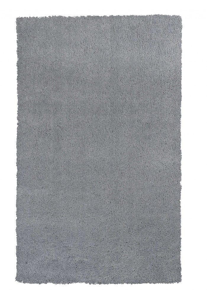 8' Gray Hand Woven Round Rug