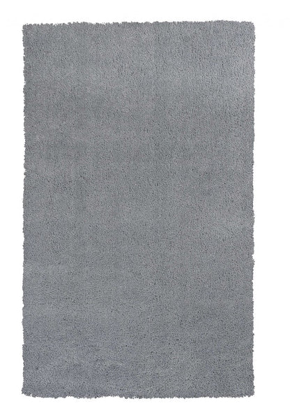 8' Gray Hand Woven Round Rug