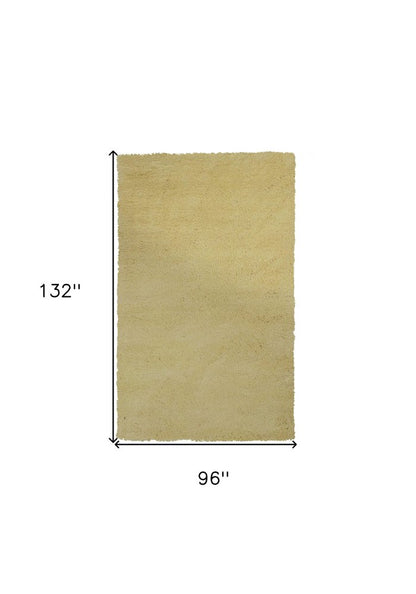 6' Canary Yellow Hand Woven Round Rug
