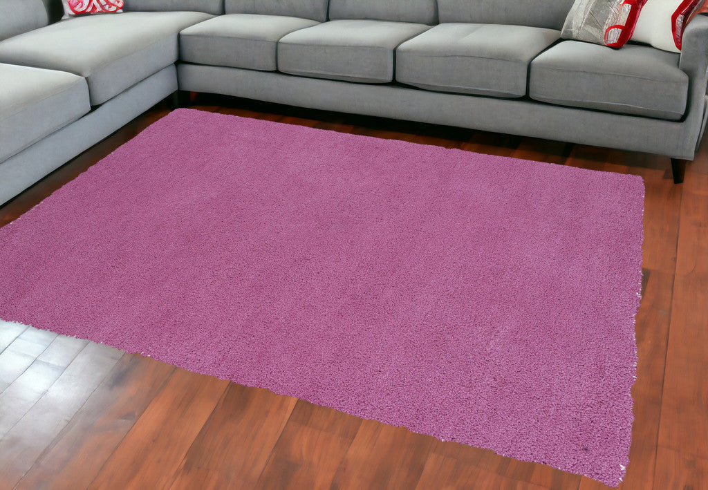 2' X 4' Hot Pink Indoor Shag Rug