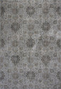 8' X 11' Silver Machine Woven Traditional Floral Indoor Area Rug