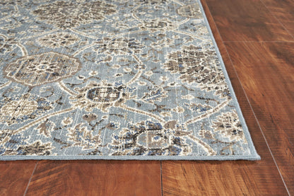 7' X 11'  Viscose Slate Area Rug