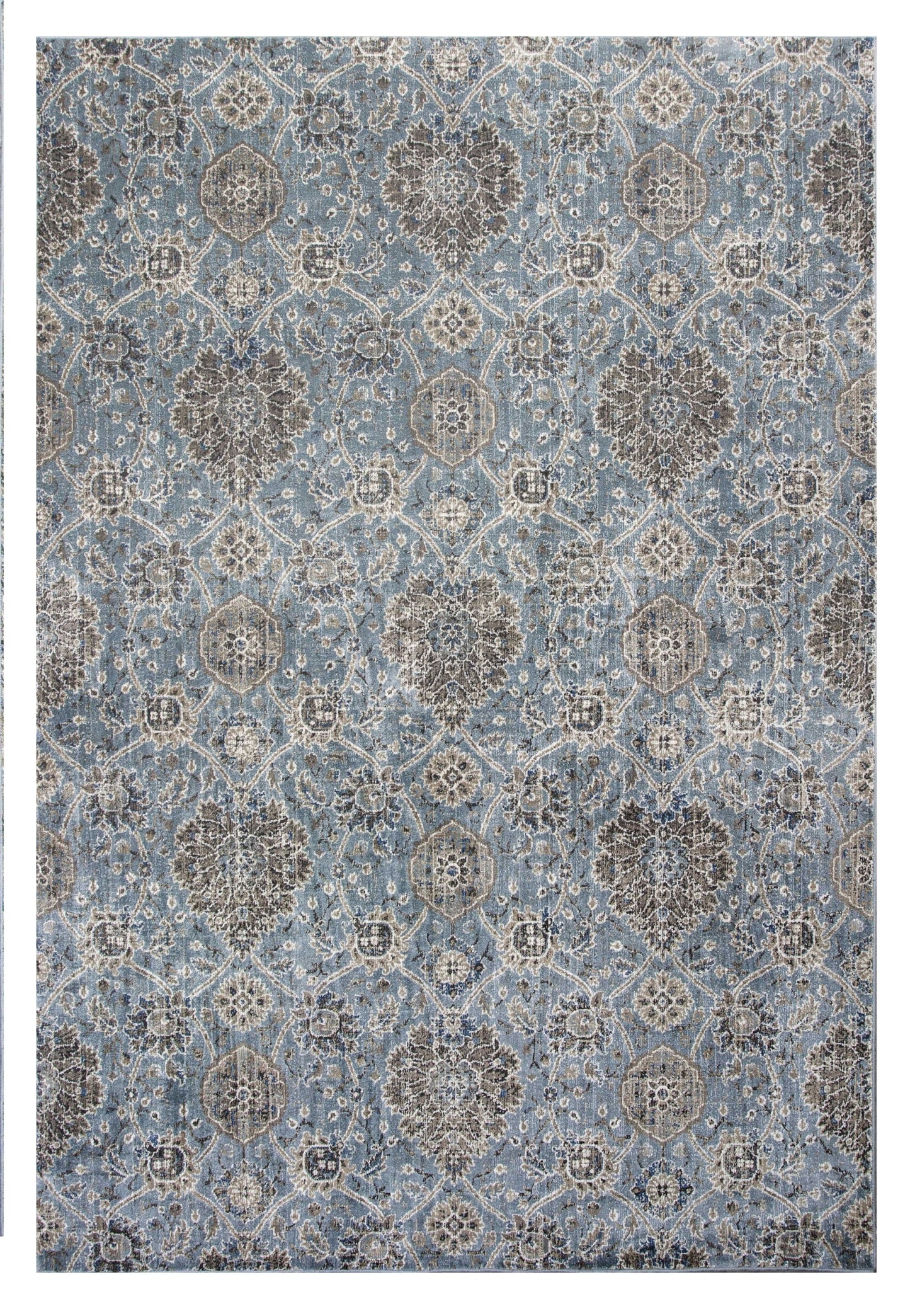 7' X 11'  Viscose Slate Area Rug