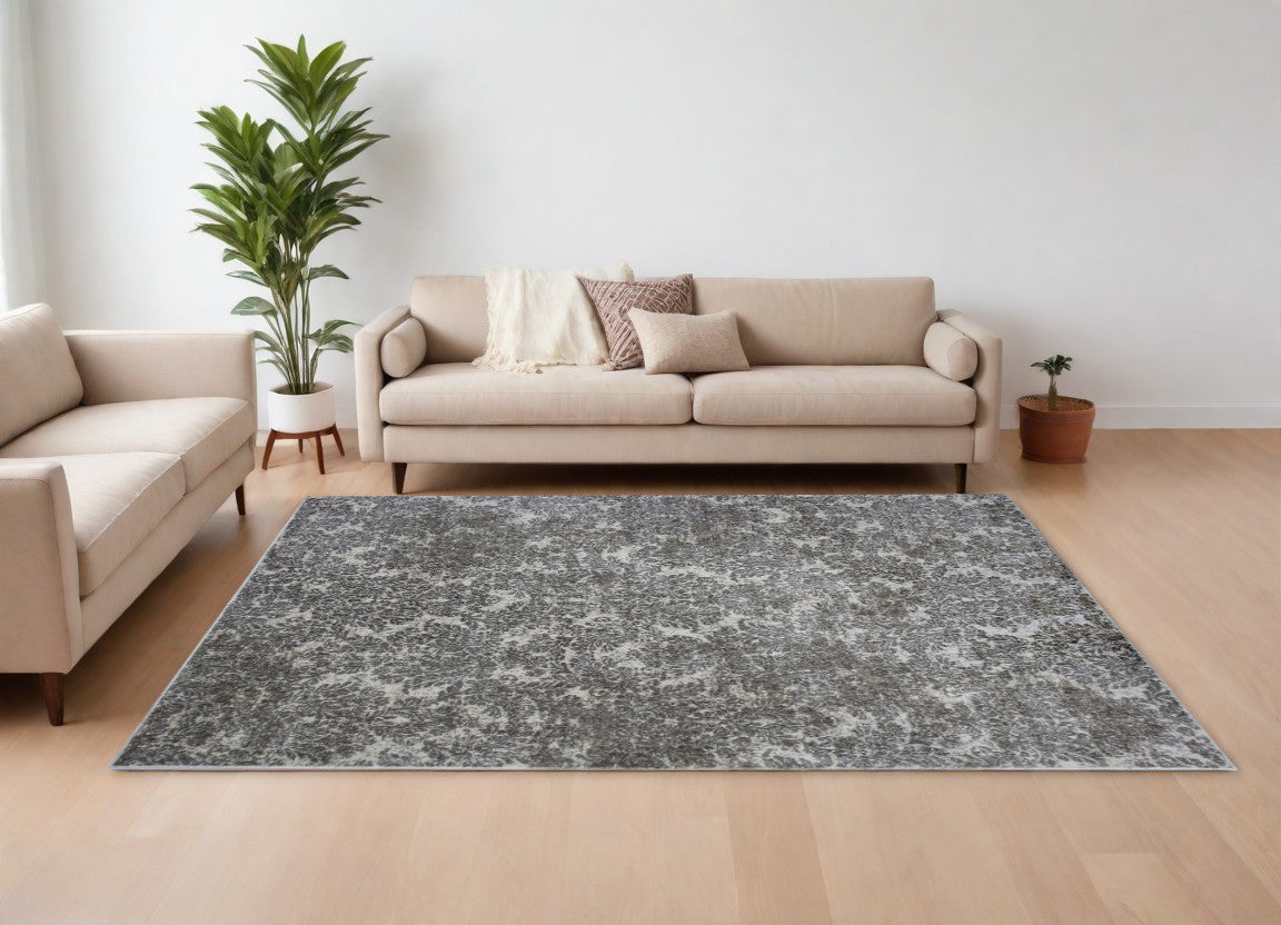 7' X 11'  Viscose Ivory Or Sand Area Rug