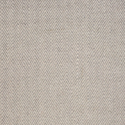 5' X 8' Beige And Gray Wool Chevron Hand Woven Area Rug